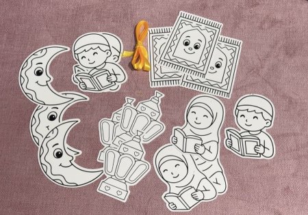 زينة رمضان تلوين