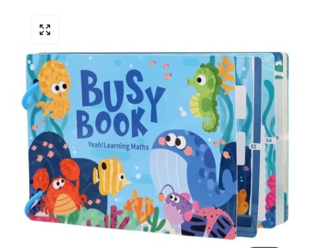 كتاب busy book - تصميم حيوانات بحرية