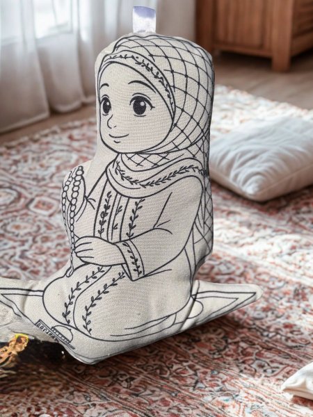 دمية تلوين (فتاة تصلي)